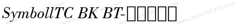 SymbollTC BK BT字体转换
